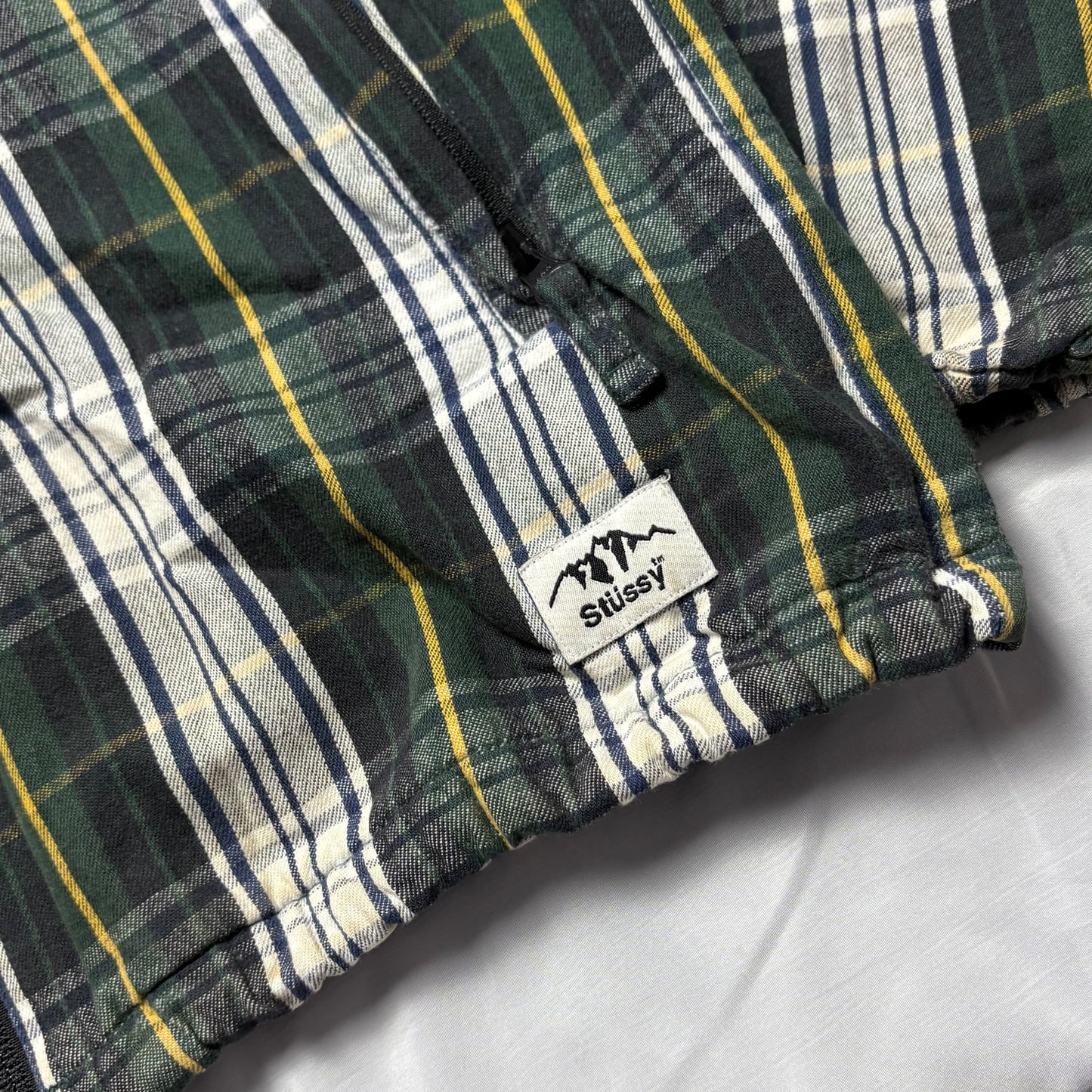 Stüssy plaid zip-up jacket (L)