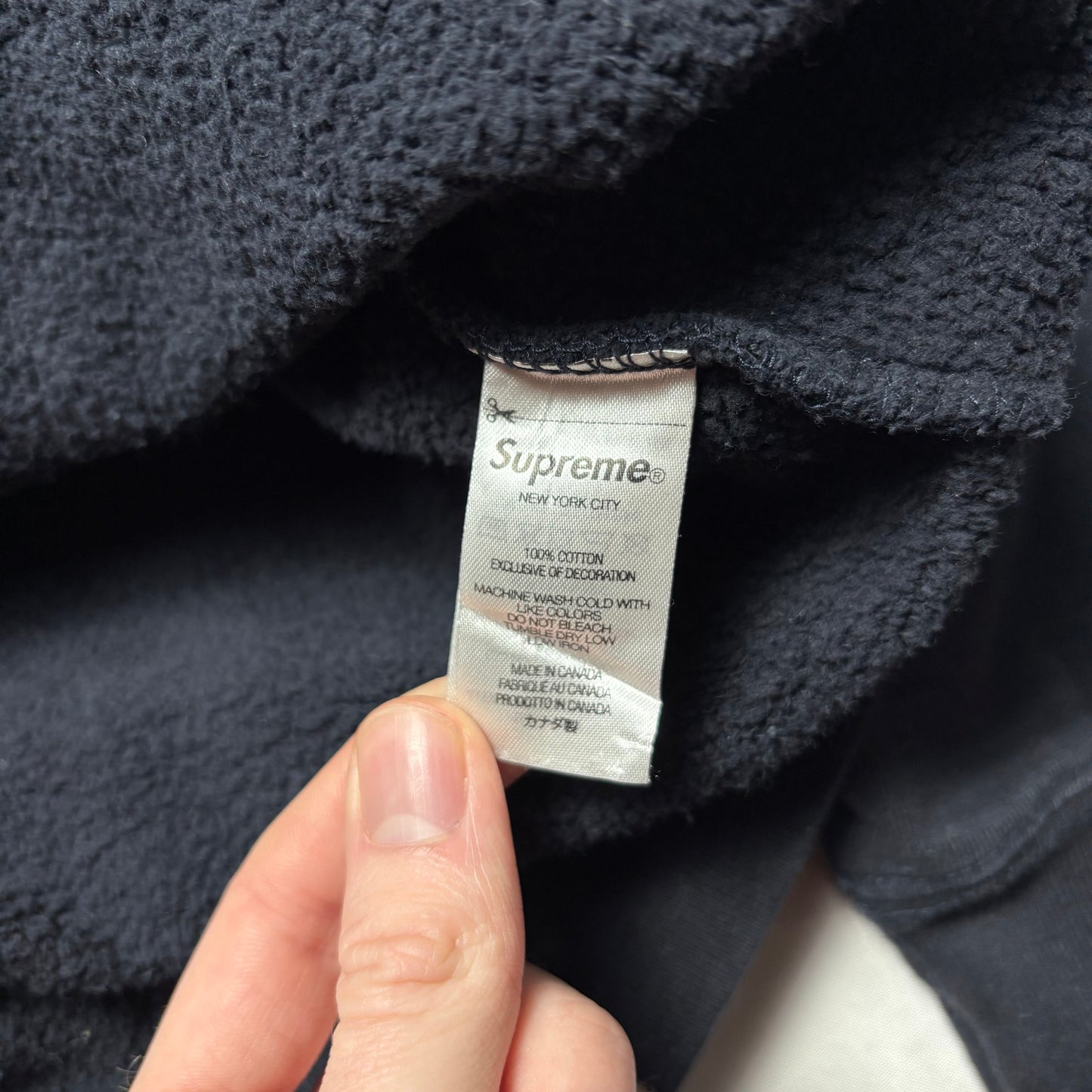 Supreme Navy Sweatshirt (M)
