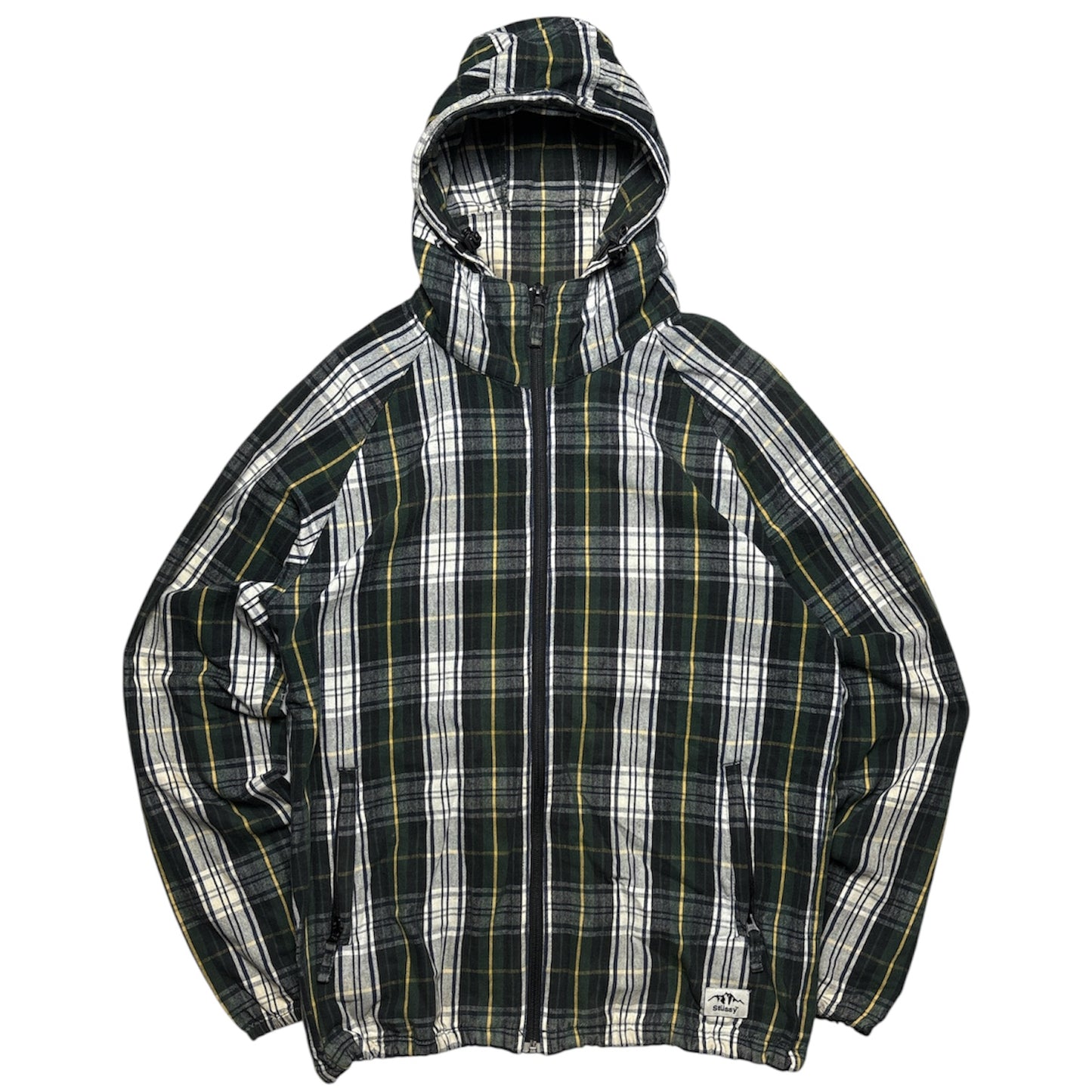 Stüssy plaid zip-up jacket (L)