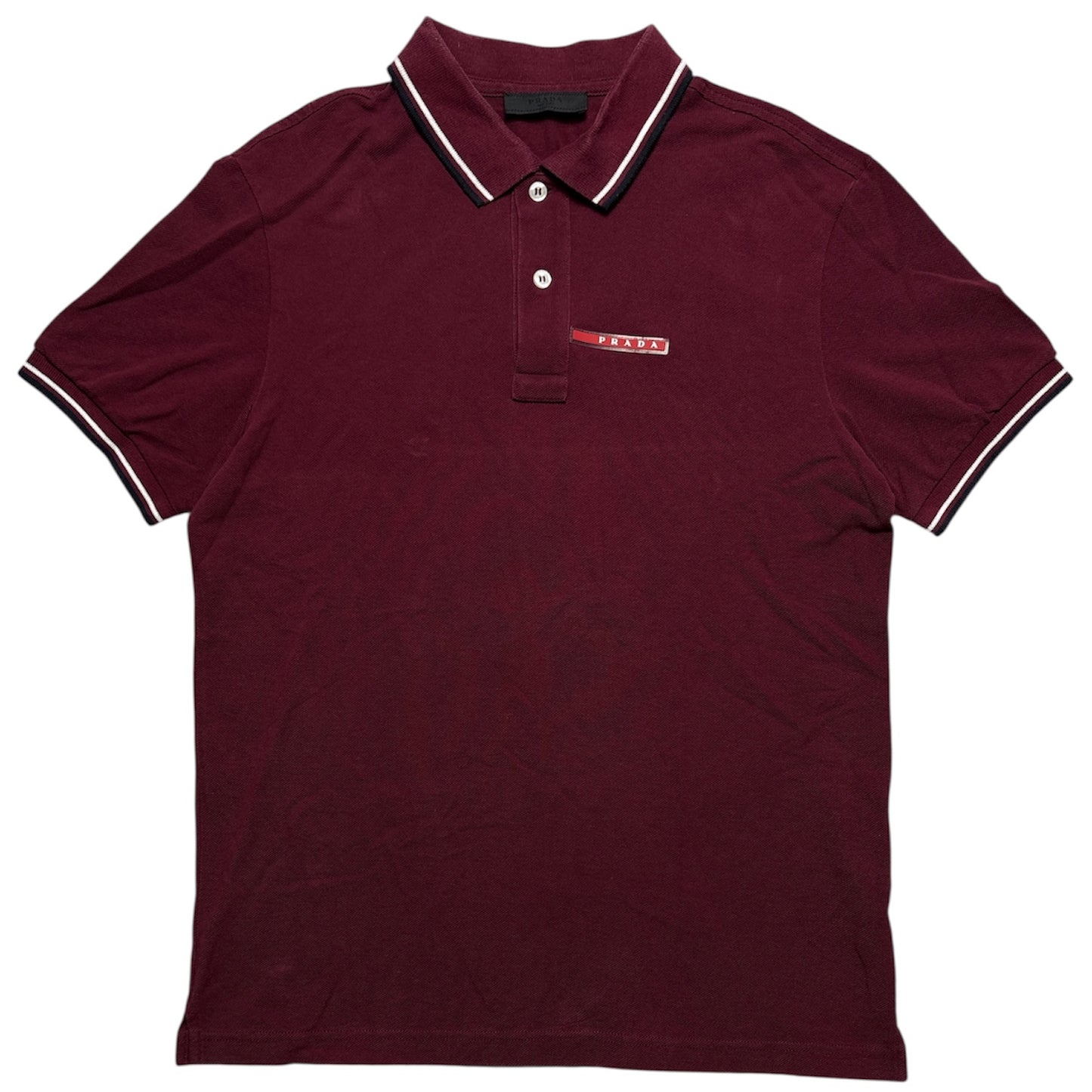 Prada Burgundy Polo Shirt (M)